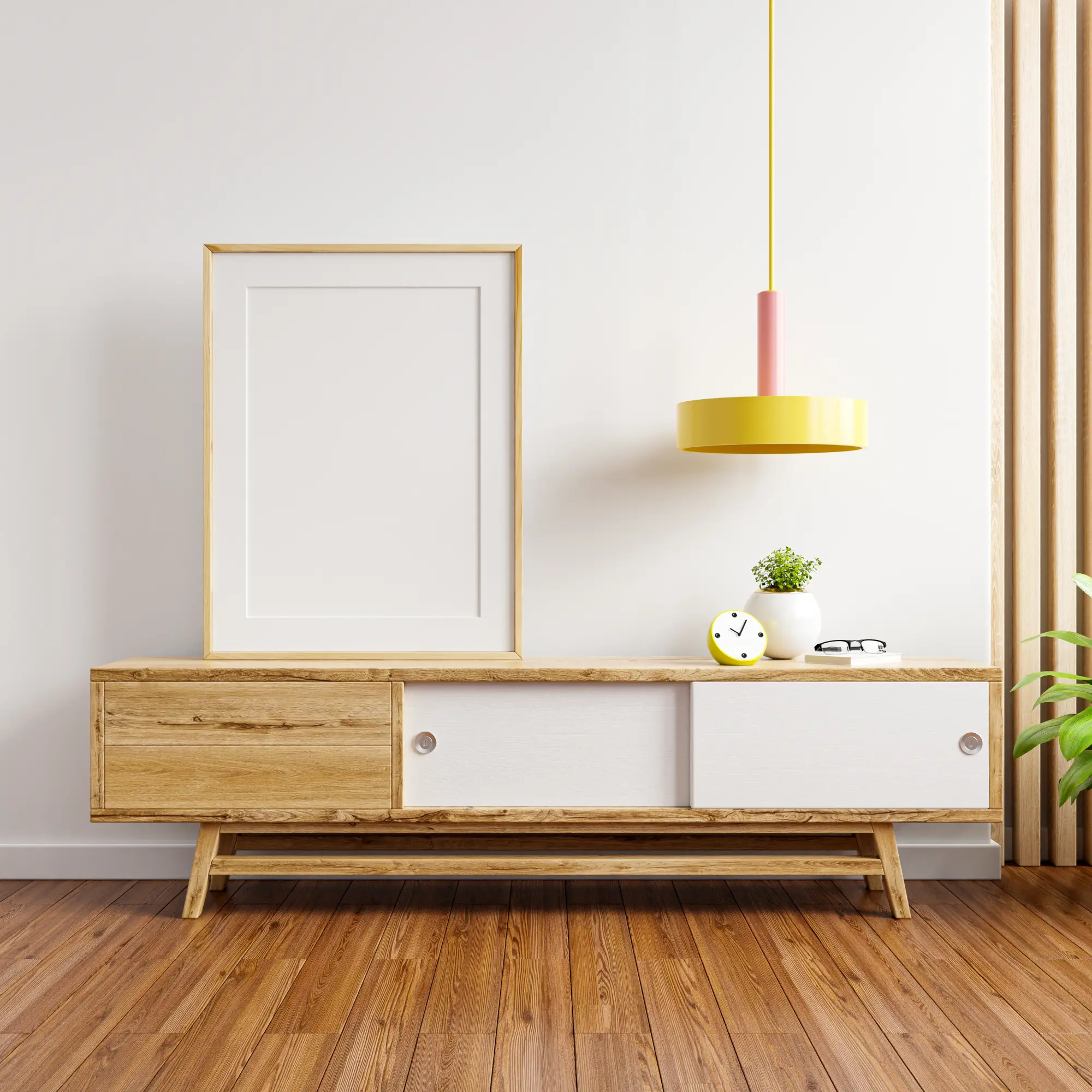 wooden-frame-on-cabinet-in-bright-room-with-plants-2026-01-08-07-12-55-utc